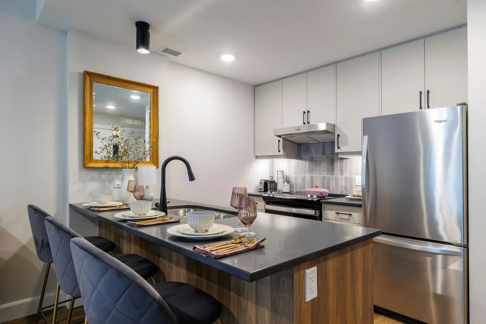 Kitchen with appliances included